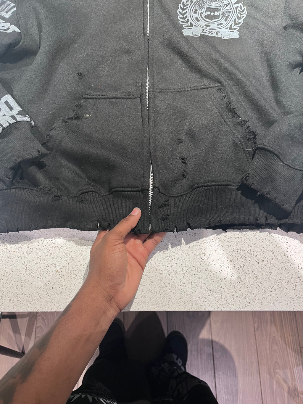 BLACK B.E G.R.E.A.T ZIP UP